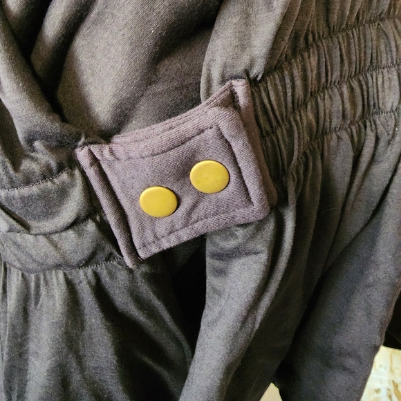 Material Girl Navy Blue Poncho Vest Size Large - Picture 10 of 10